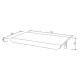 Curve Wall Mounted Drop Desk Oak